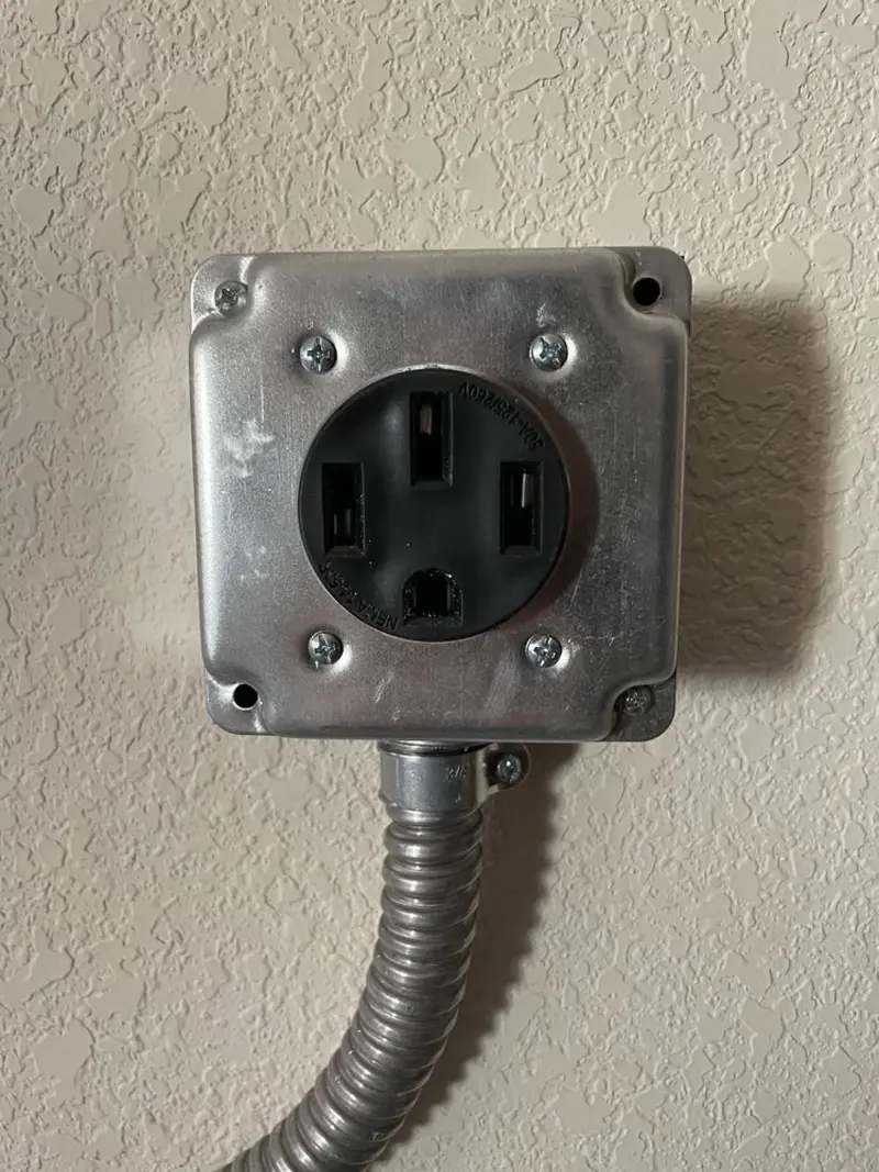 NEMA 14-50 outlet installed for Smart Home Electrical in Dunn Loring